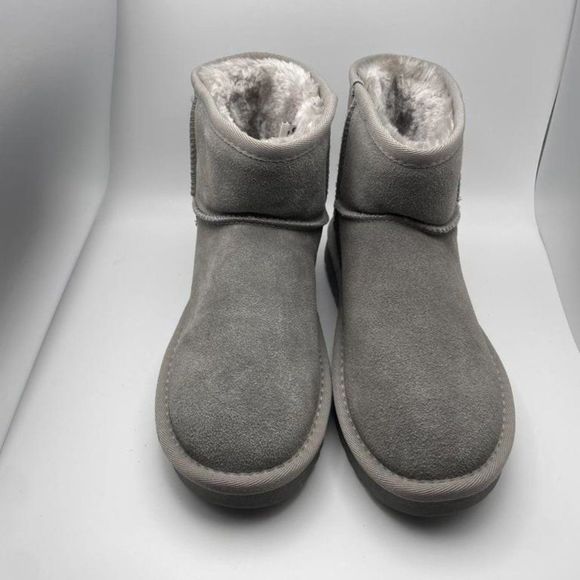 CUSHIONAIRE Women's Cozy pull on boot Grey 6.5 M - Picture 2 of 5